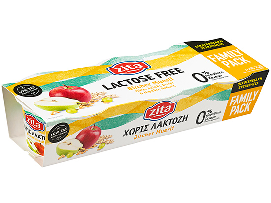 Bircher Muesli (μήλο, αχλάδι, σταφύλι, σιτάρι και νιφάδες βρώμης)